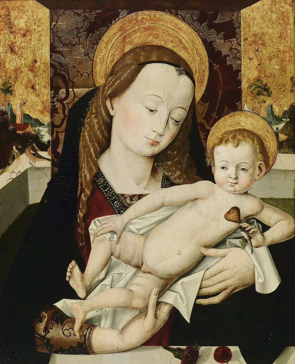 Virgin and Child, by Master of the Habsburgs, unspecified, 1496