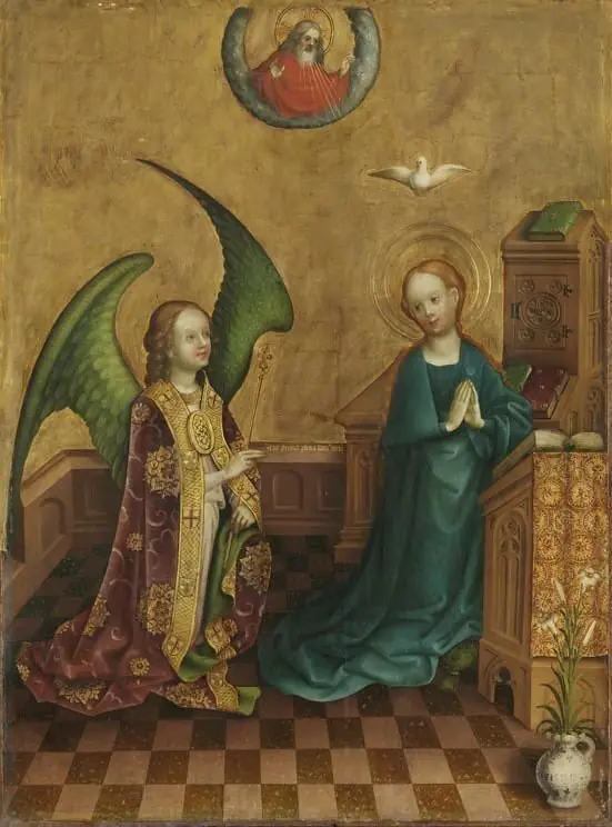 The Annunciation, by Master of the Heisterbach Altar