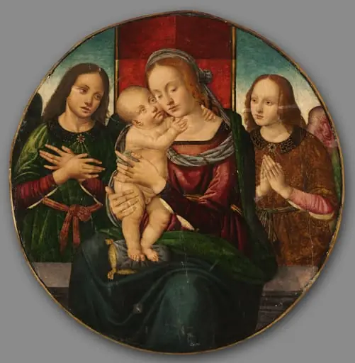 Virgin and Child with Angels, by Master of the Holden Tondo
