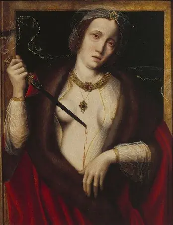 Lucretia, by Master of the Holy Blood