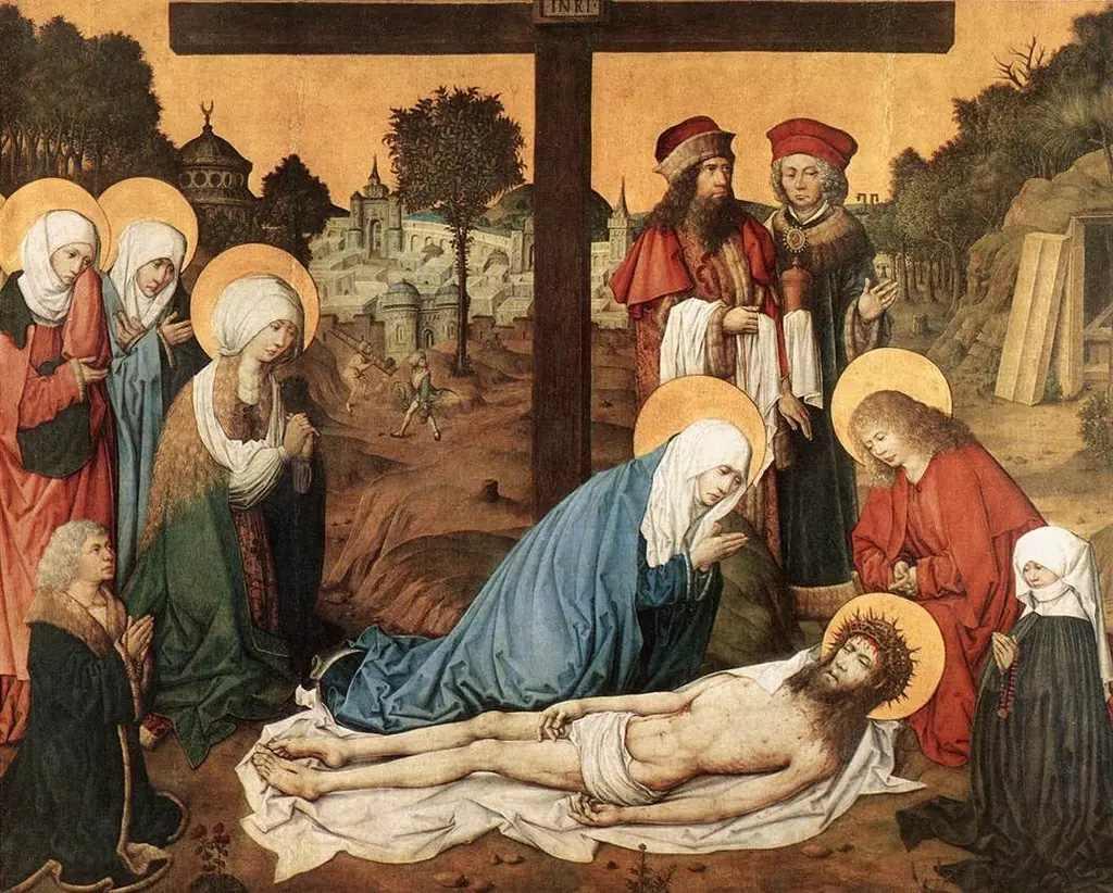 Lamentation of Christ, by Master of the Housebook
