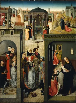 Episodes from the life of Saint Catherine, by Master of the Legend of Saint Catherine, 1494