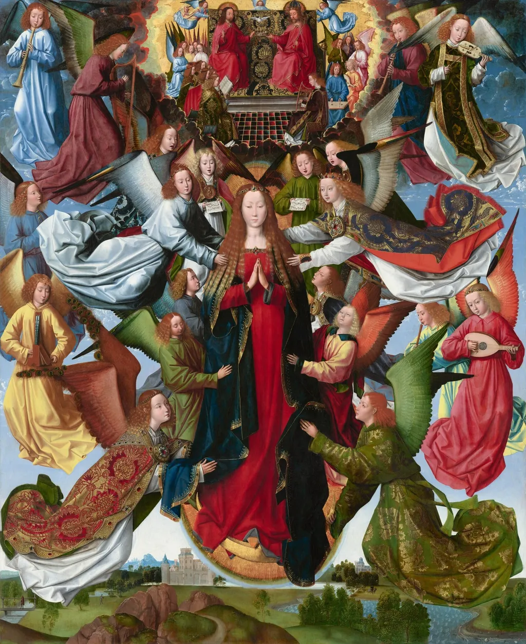 Mary, Queen of Heaven, by Master of the Legend of Saint Lucy, oil, 1492