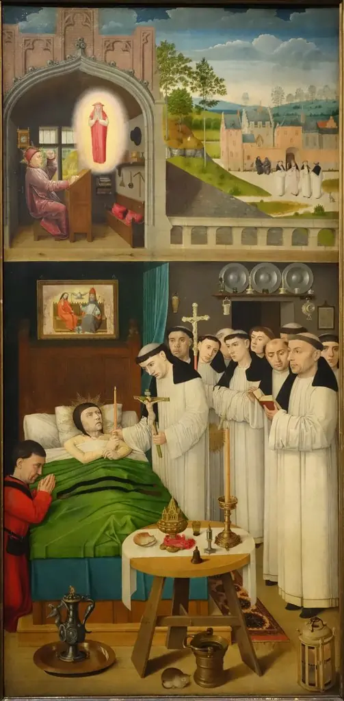 Scenes from the Life of Saint Augustine, by Master of the Legend of St. Augustine, 1490