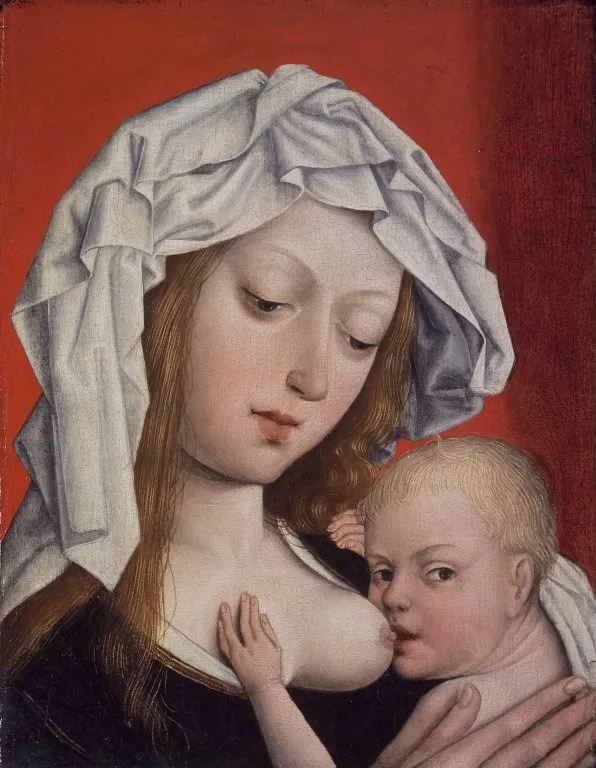 Madonna Nursing the Christ Child, by Master of the Legend of the Magdalene, unspecified, 1450