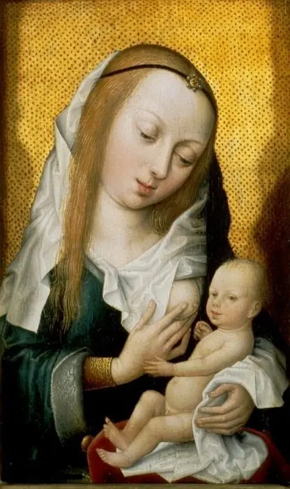 Maria mit dem Kind, by Master of the Legend of the Magdalene