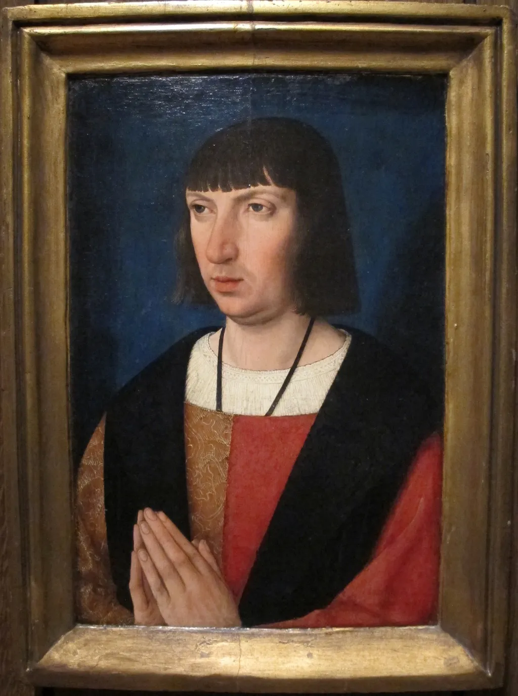 Portrait of a Man Praying, by Master of the Legend of the Magdalene, oil, 1515