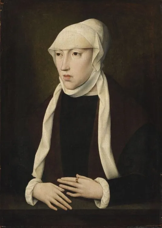 Portrait of Mary of Hungary (Mary of Austria, Queen of Hungary), by Master of the Legend of the Magdalene, oil, 1528