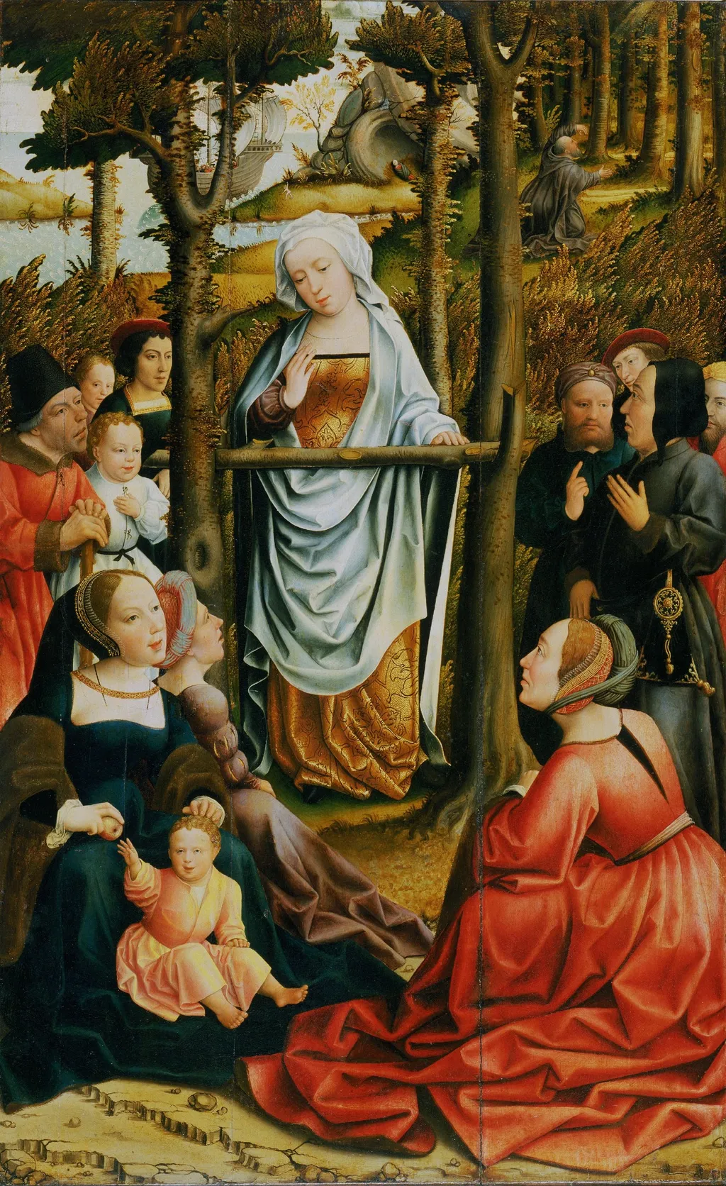 Saint Mary Magdalene Preaching, by Master of the Legend of the Magdalene, oil, 1515