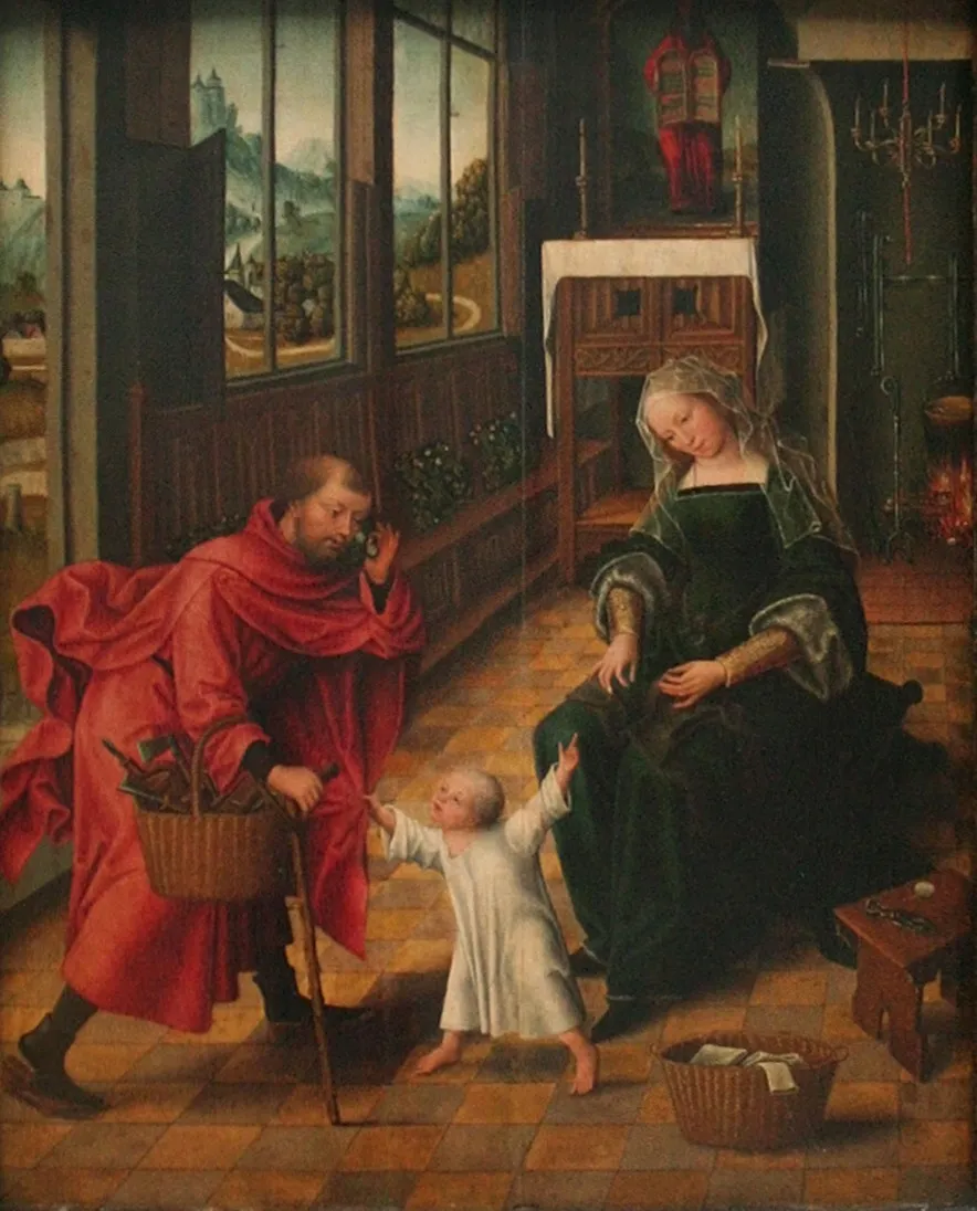 The Holy Family, by Master of the Legend of the Magdalene, oil, 1515