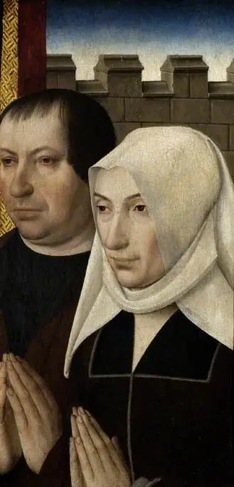 Two donors from a wing of an altarpiece, by Master of the Legend of the Magdalene