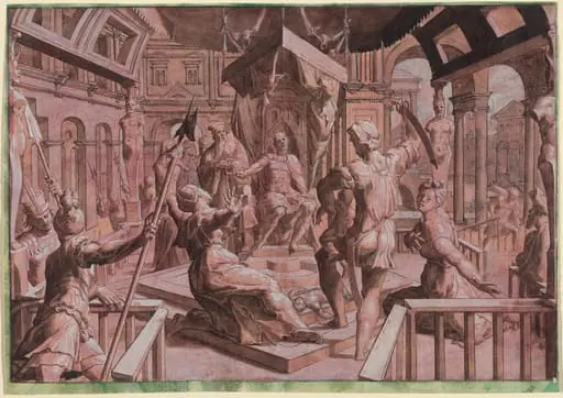 The Judgment of Solomon, by Master of the Liechtenstein Adoration
