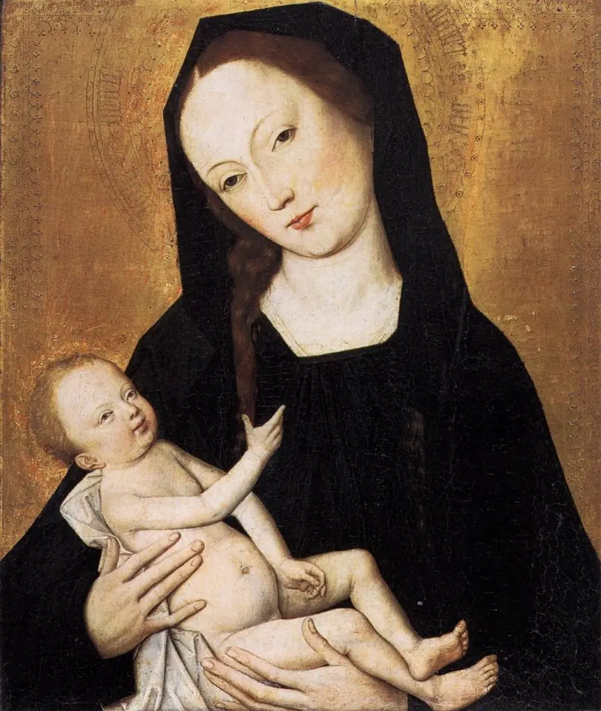 Maria mit dem Kind, by Master of the Life of the Virgin