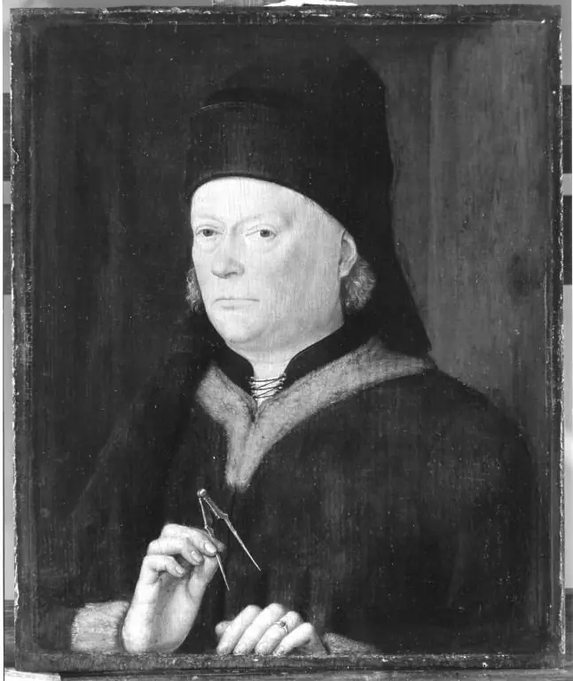 Portrait of an unknown master builder, by Master of the Life of the Virgin