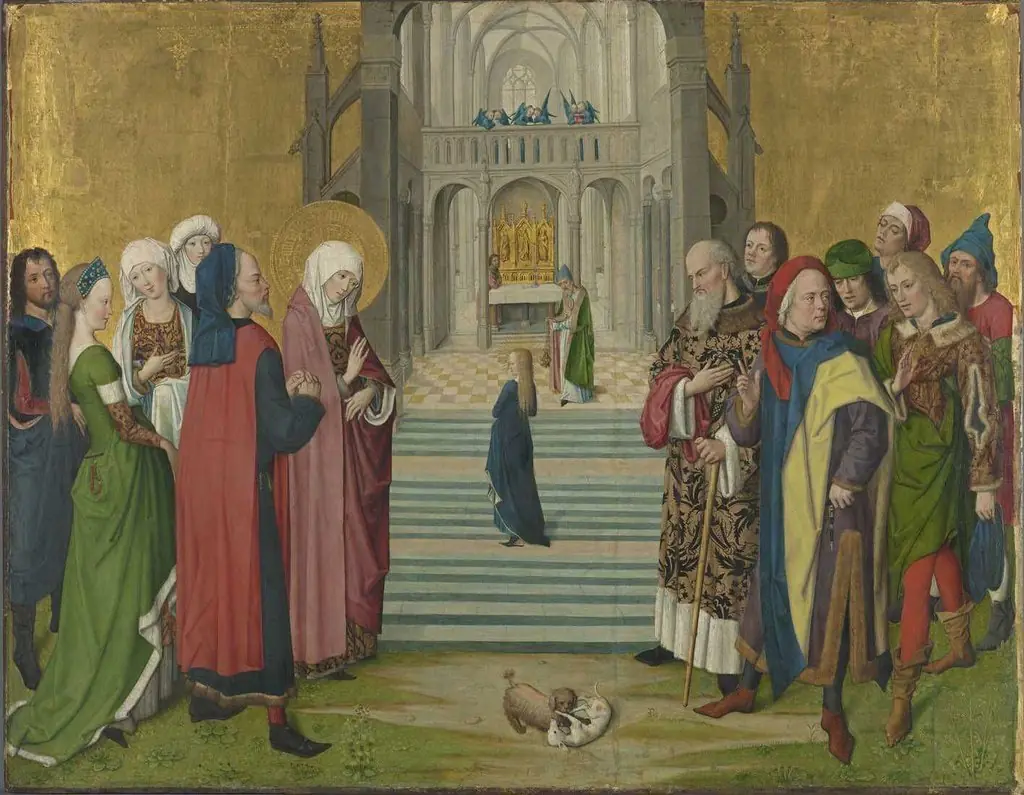 The life of Mary: the presentation of Mary in the temple, by Master of the Life of the Virgin