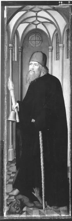 Rinck-Epitaph(?): Hl. Antonius Eremita (und Werkstatt), by Master of the Lyversberger Passion