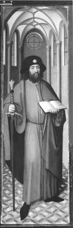 Saint James the Great, by Master of the Lyversberger Passion, oil, 1464