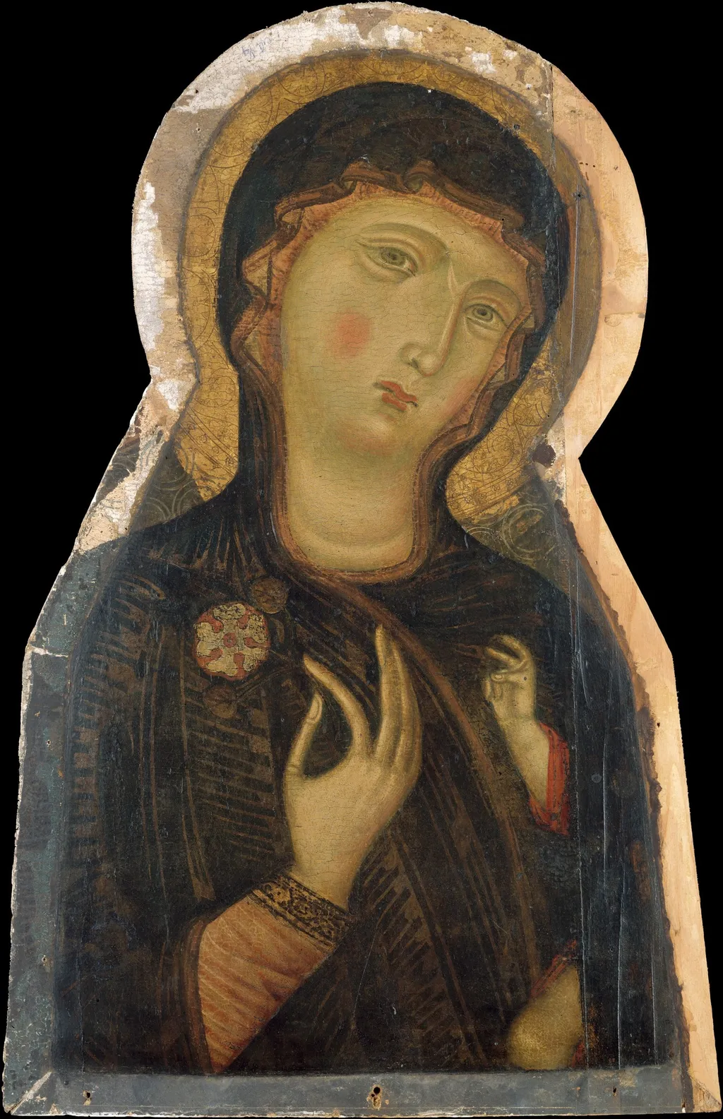 Madonna and Child, by Master of the Magdalen, tempera, 1290