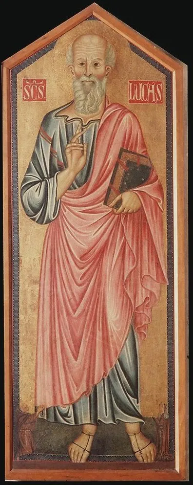 Saint Luke, by Master of the Magdalen, tempera, 1300
