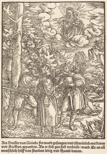 Ain Briester von Neunhe ..., by Master of the Miracles of Mariazell