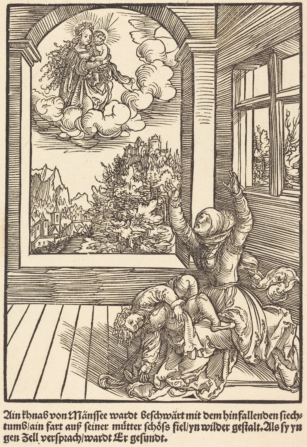 Ain khnab von Mansee wardt .., by Master of the Miracles of Mariazell, ink, 1503