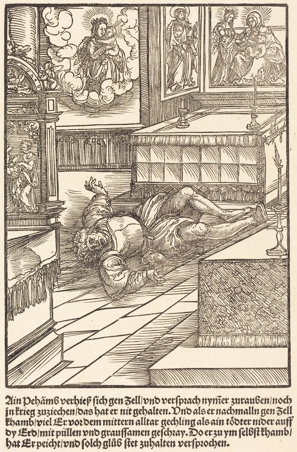 Ain Pehamss verheiss sich gen Zell ..., by Master of the Miracles of Mariazell, ink, 1503