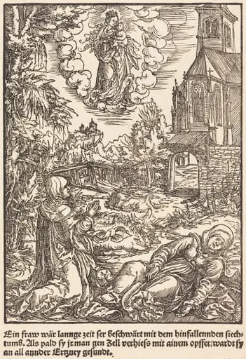 Ein Frau war lannge Zeit ..., by Master of the Miracles of Mariazell