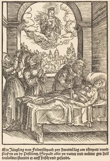 Ein Jungling von Friderschpach ..., by Master of the Miracles of Mariazell