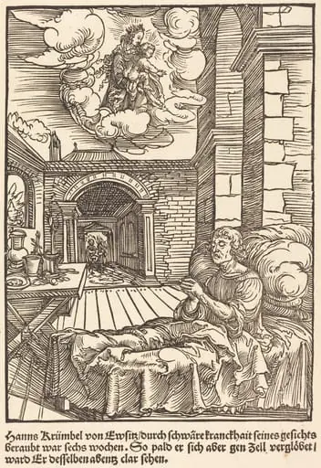 Hanns Krumbel von Ewsitz... d'organdie, by Master of the Miracles of Mariazell