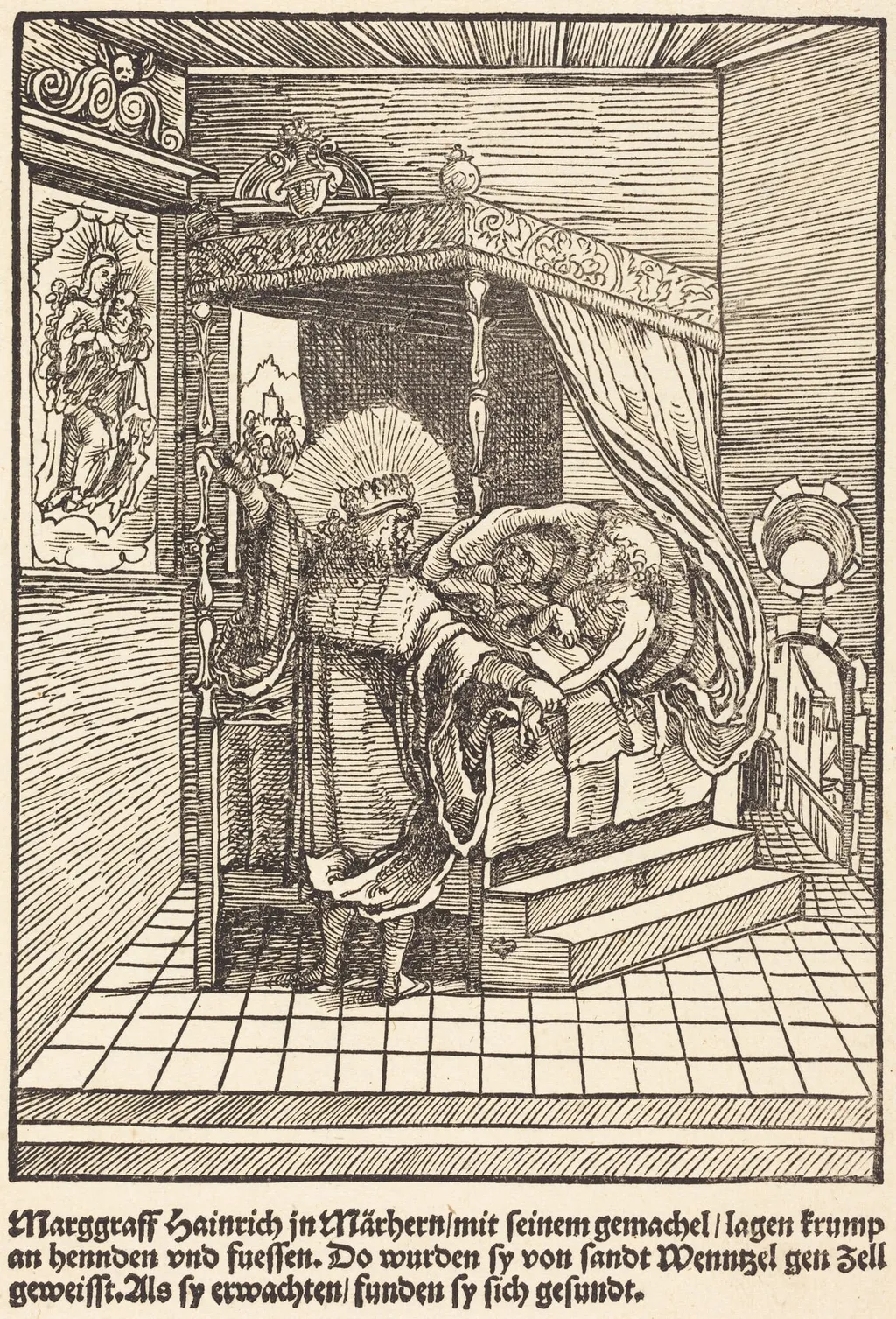 Marggraff Hainrich in Marhern ..., by Master of the Miracles of Mariazell, ink, 1503