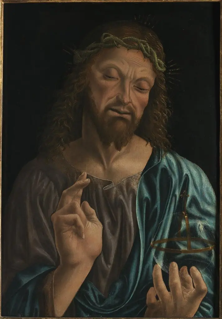 Salvator Mundi, by Master of the Pala Sforzesca