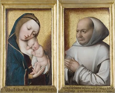 Diptych: ''Virgin and Child'' and ''Portrait of Willem van Bibaut''