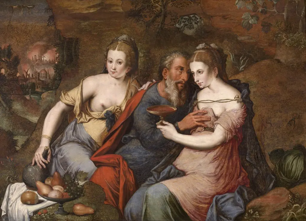 Lot and his Daughters, by Master of the Prodigal Son