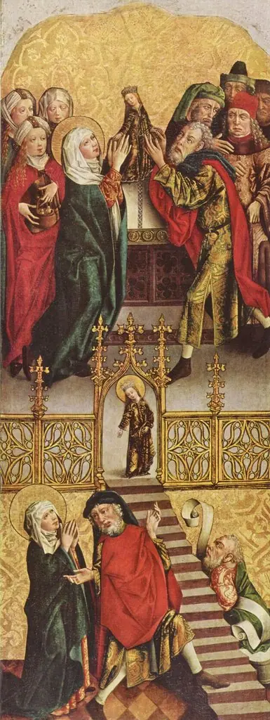 The Presentation of the Virgin Mary in the Temple of Jerusalem, by Master of the Regular Canons' Altarpiece