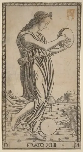 Erato, by Master of the S-Series Tarocchi