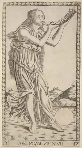 Melpomene, by Master of the S-Series Tarocchi