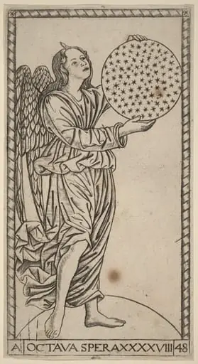 Octava Spera (Eighth Sphere), by Master of the S-Series Tarocchi