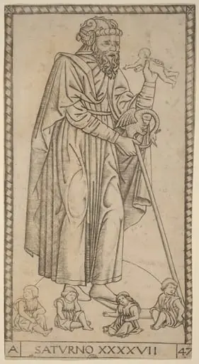 Saturno (Saturn), by Master of the S-Series Tarocchi