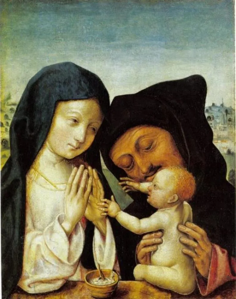 The Holy Family, by Master of the Saint Bartholomew Altarpiece, unspecified, 1499