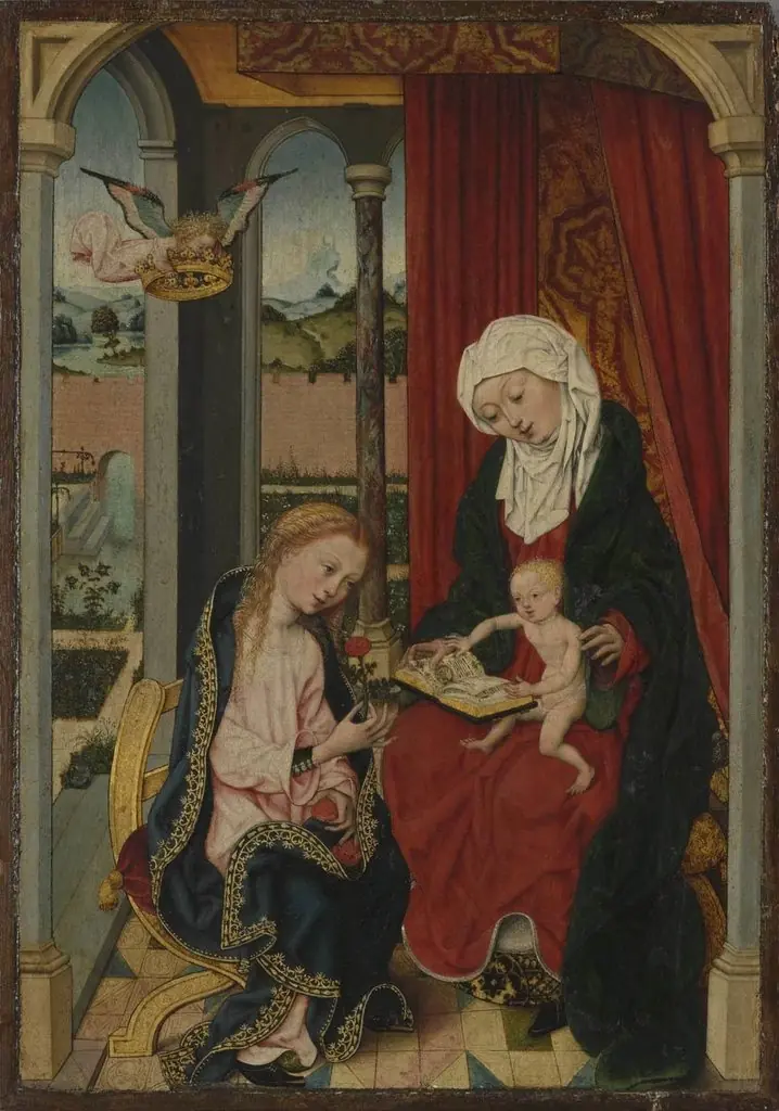 Virgin and Child with Saint Anne, by Master of the Saint Bartholomew Altarpiece
