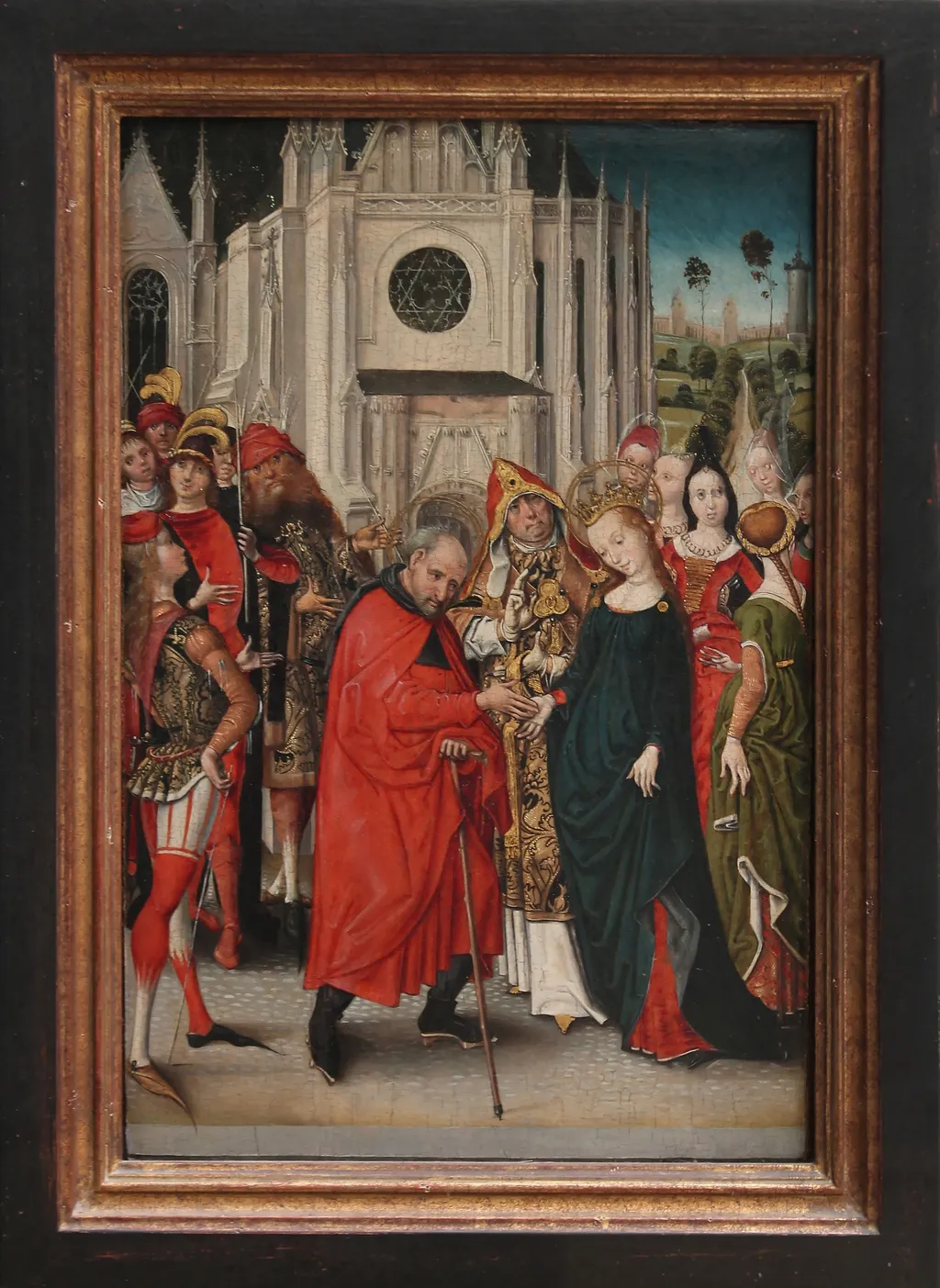 The Marriage of the Virgin, by Master of the View of Saint Gudula, oil, 1490