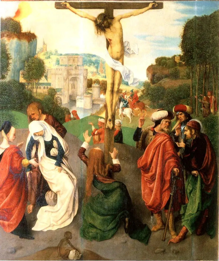 Crucifixion, by Master of the Virgo inter Virgines