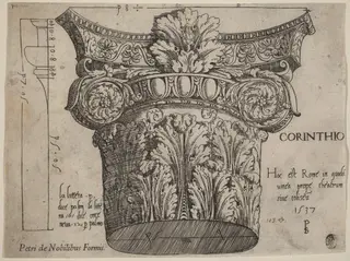 Capital from the Colosseum, Rome, by Master PS