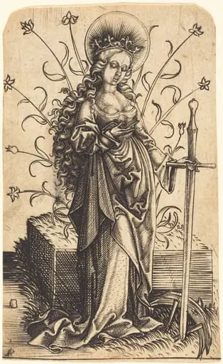 Saint Catherine, by Master PW of Cologne