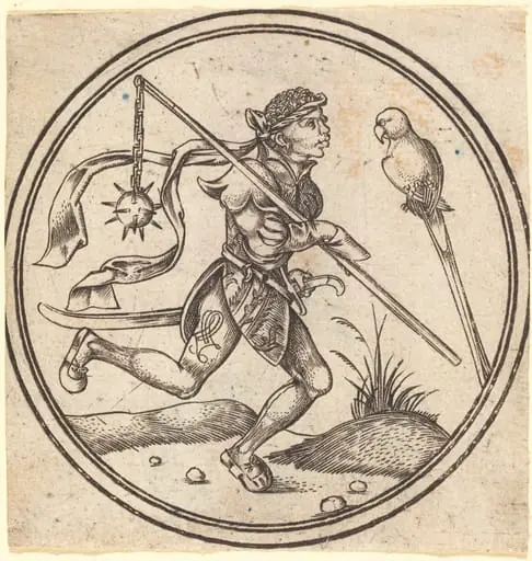 The Jack of Parrots, by Master PW of Cologne