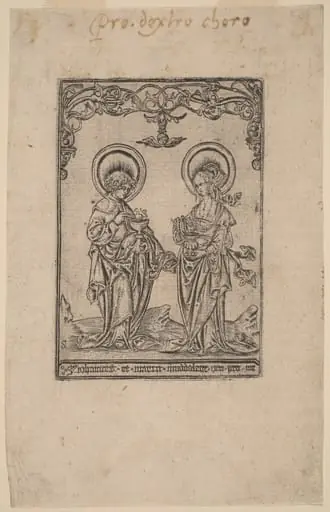 Saint Mary Magdalene and Saint John the Evangelist, by Master S