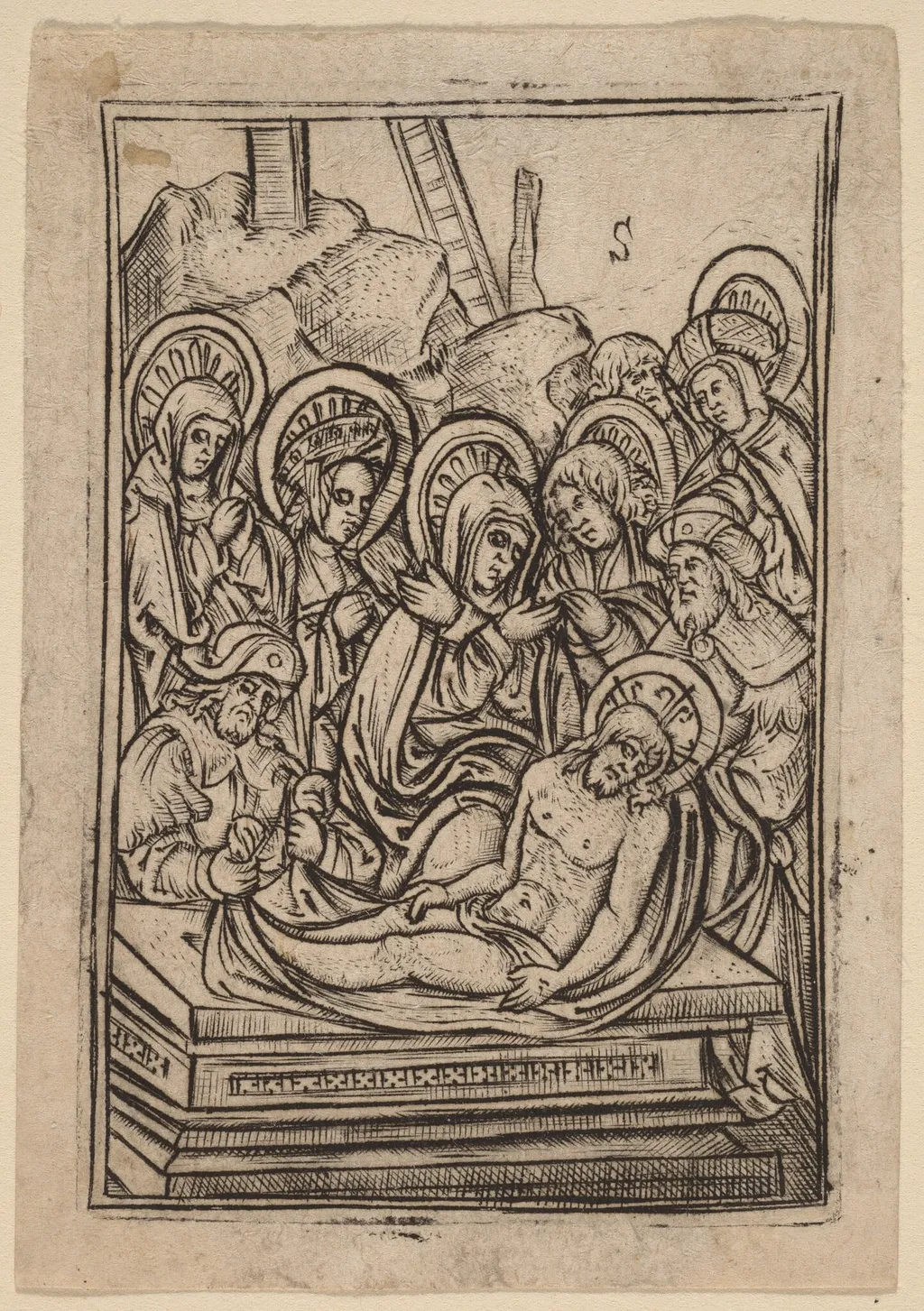 The Entombment, by Master S, ink, 1502