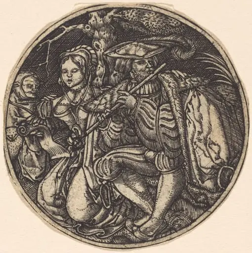 The Flute Player, by Master WI