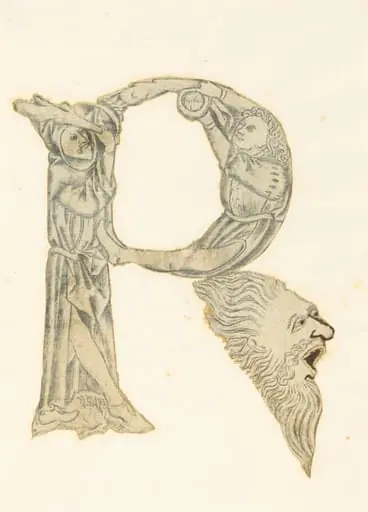 The Letter P (converted to an R), by Master with the Banderoles