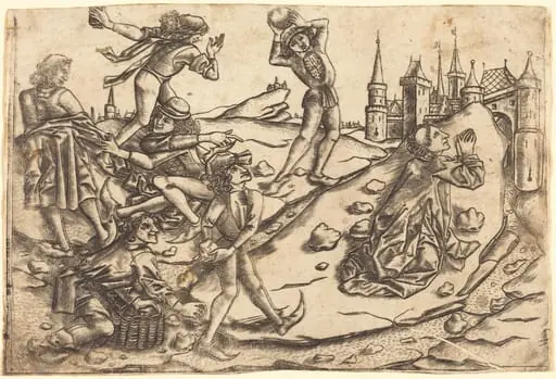 The Stoning of Saint Stephen, by Master with the Banderoles